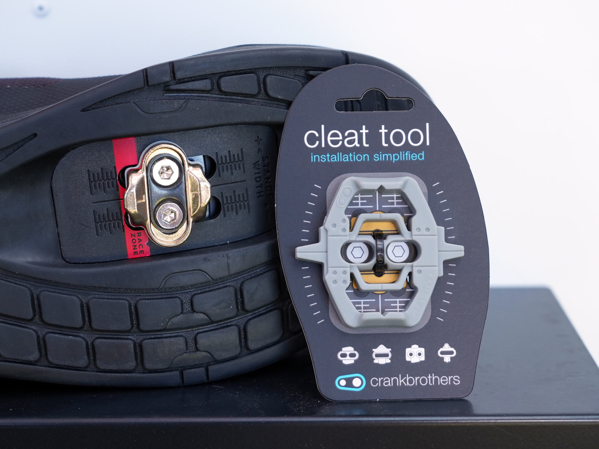 crank brothers cleat tool shown in packaging