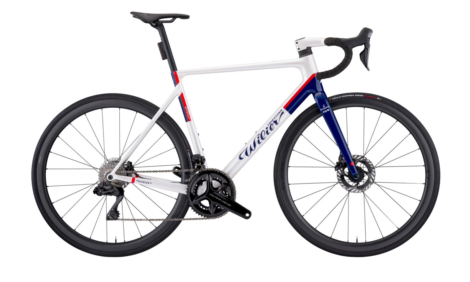 2024 Wilier Verticale SLR lightweight carbon climbers road bike, Groupama-FDJ pro team replica