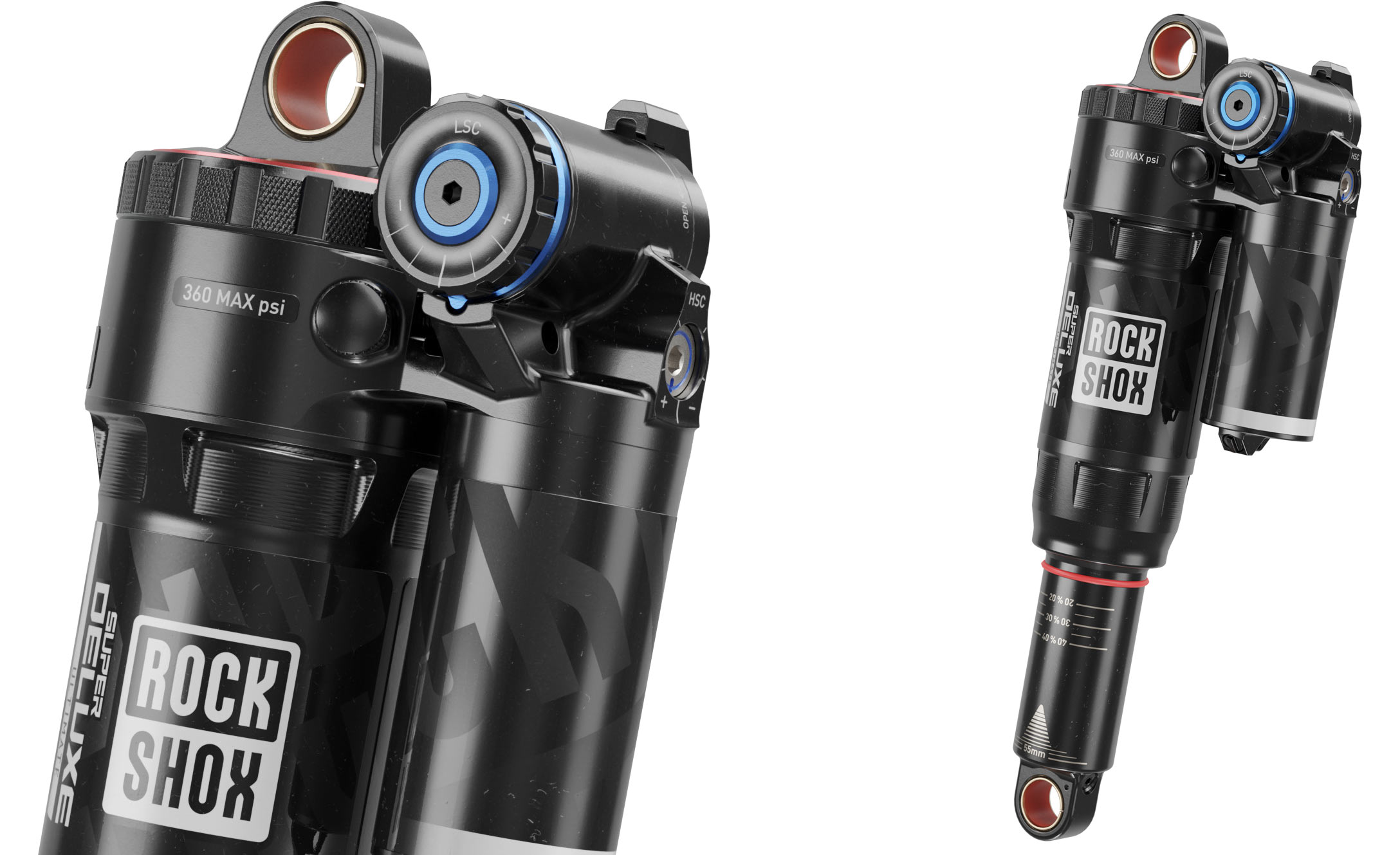 2025 rockshox super deluxe air spring mountain bike shock.