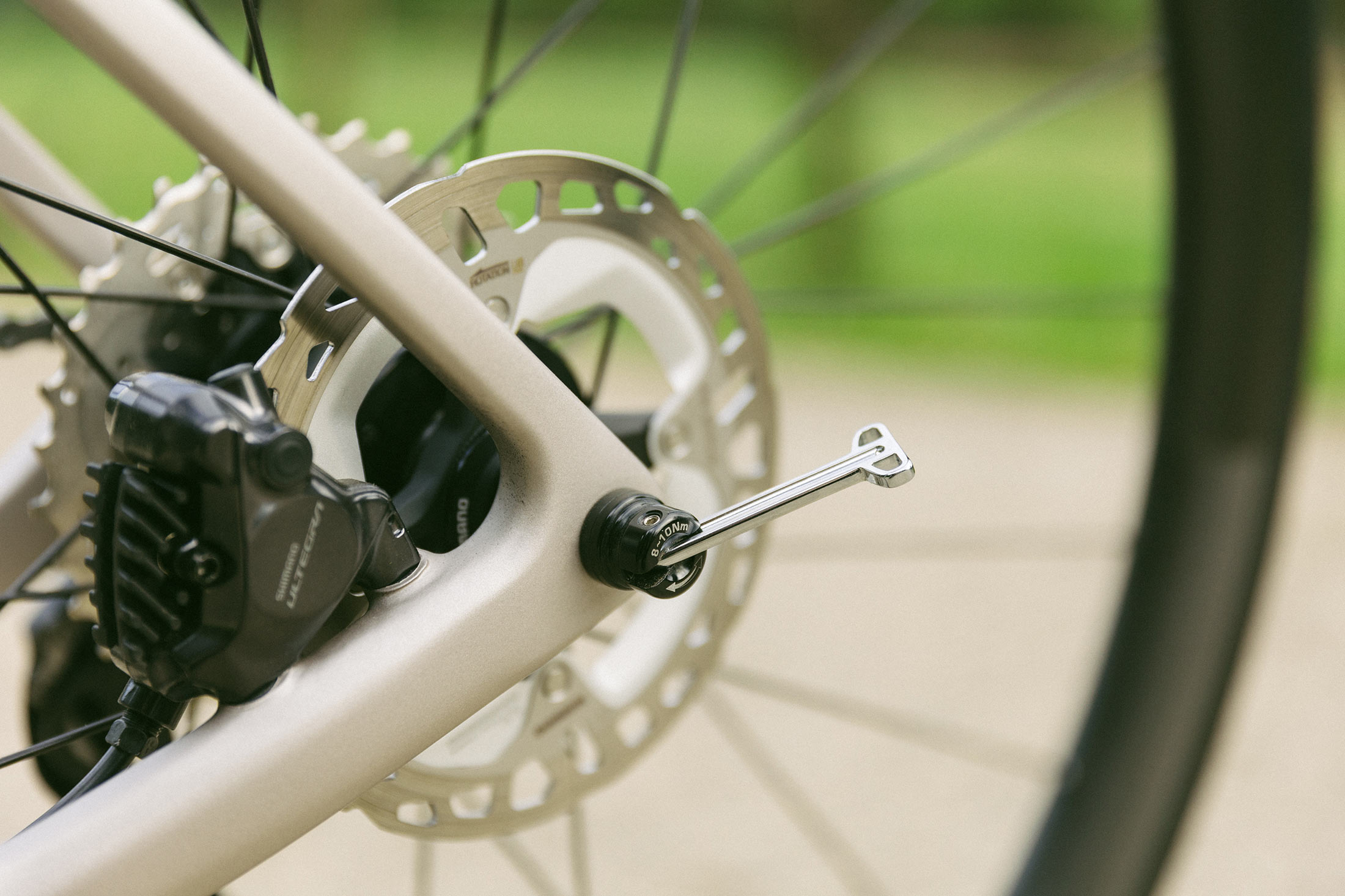 closeup details of BH RS1 endurance aero road bike.