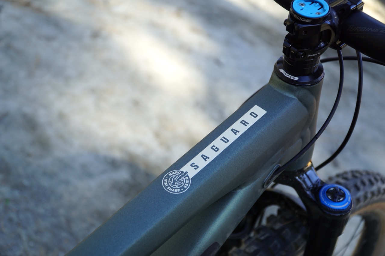 First Impressions Haro Saguaro 1 top tube logo
