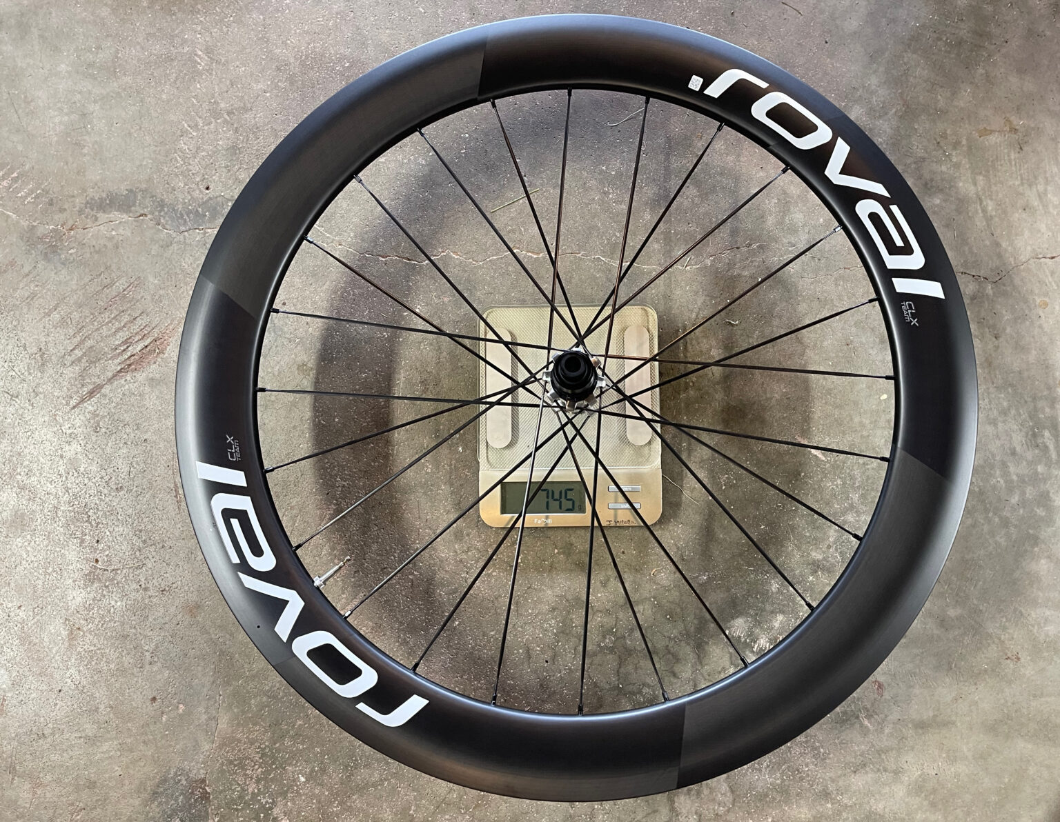 Roval Rapide CLX II Team Wheelset wheel weight