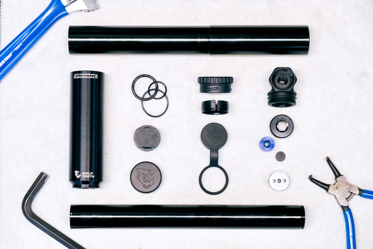 Wolf tooth components Encase bike pumps tool storage