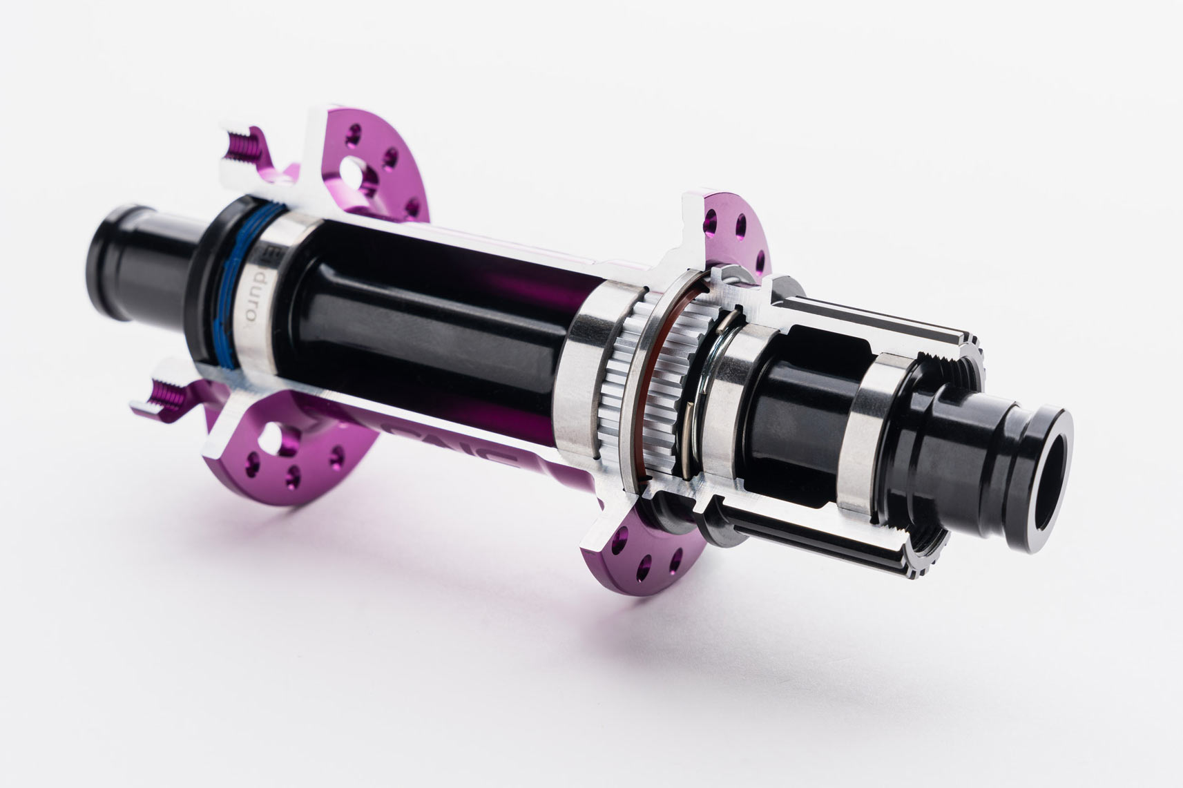 internal cutaway view of oneup mtb hubs.