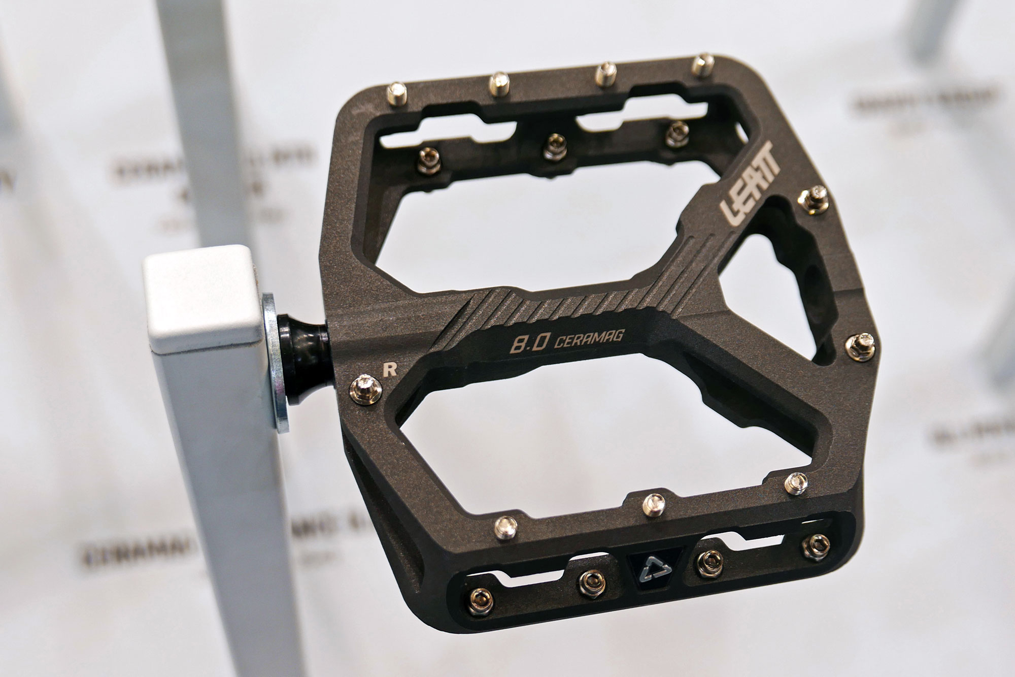 2025 Leatt MTB Components, gravity flat platform pedal in Ceramag black