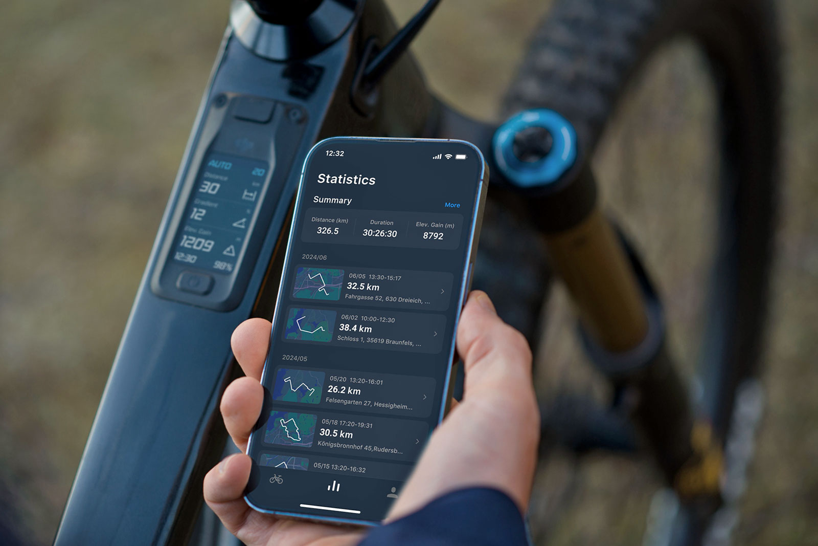 all-new DJI Avinox ebike lightweight drive system full-power motor, app based track and ride stats