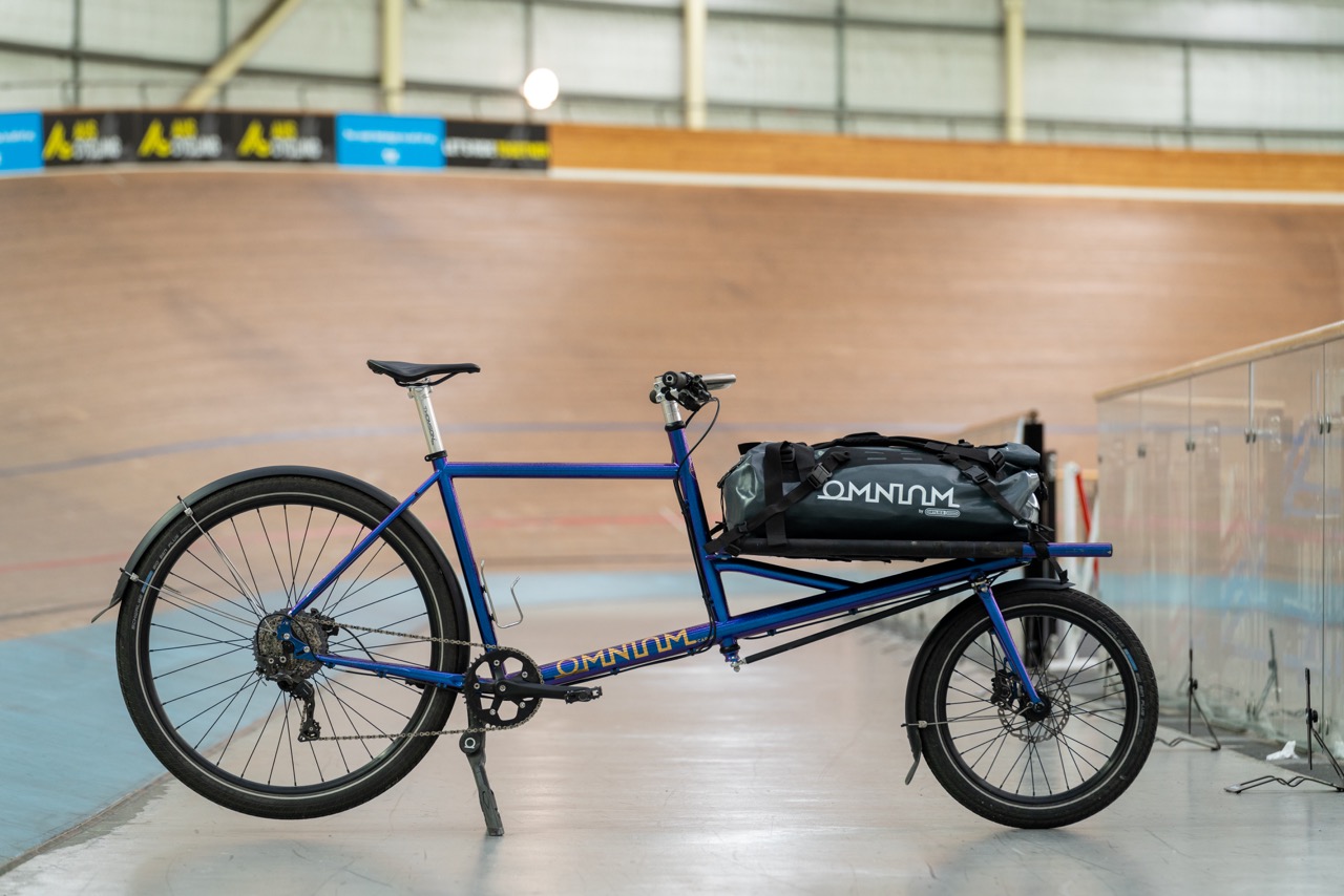 MADE Australia Gallery Cargo Bikes Omnium side view with bag