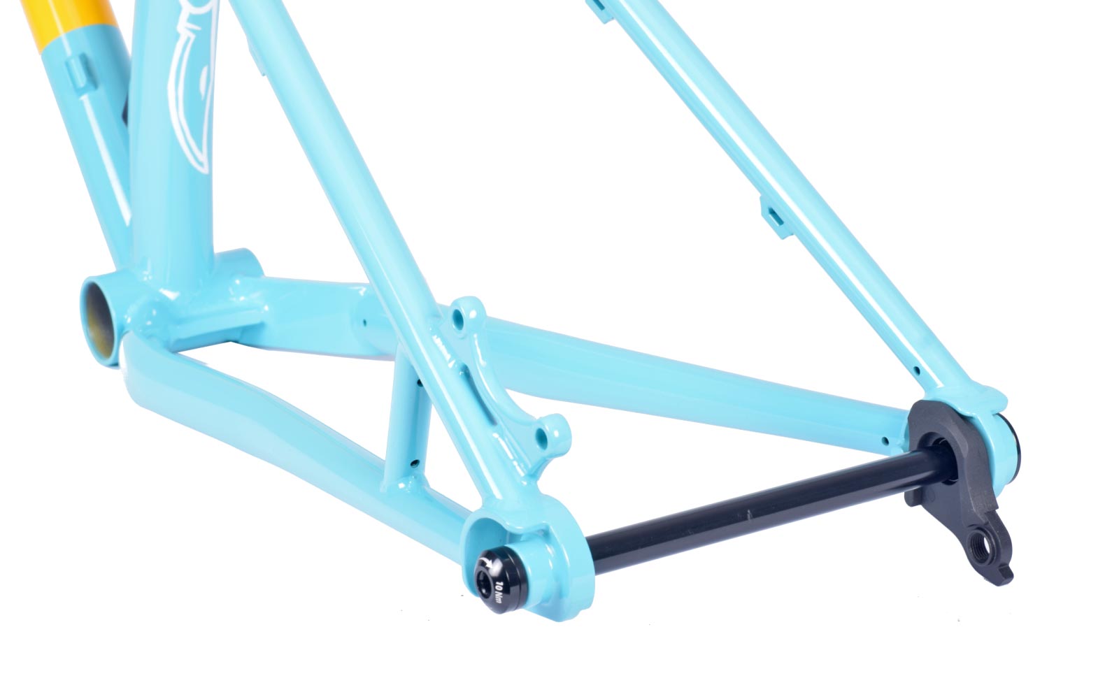 Affordable Nordest Bardino v3.5 steel enduro hardtail gets UDH, universal derailleur hanger detail