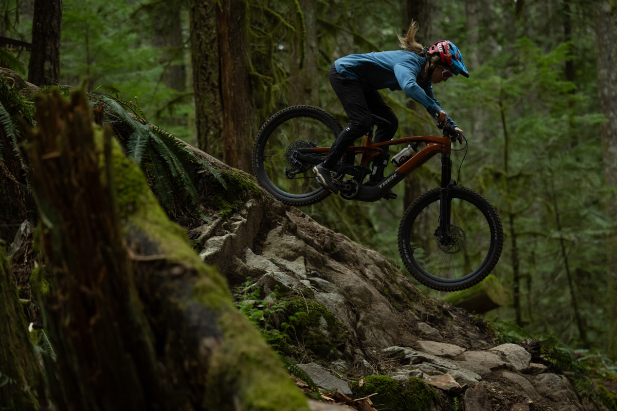 Trek Slash+, steep rocks
