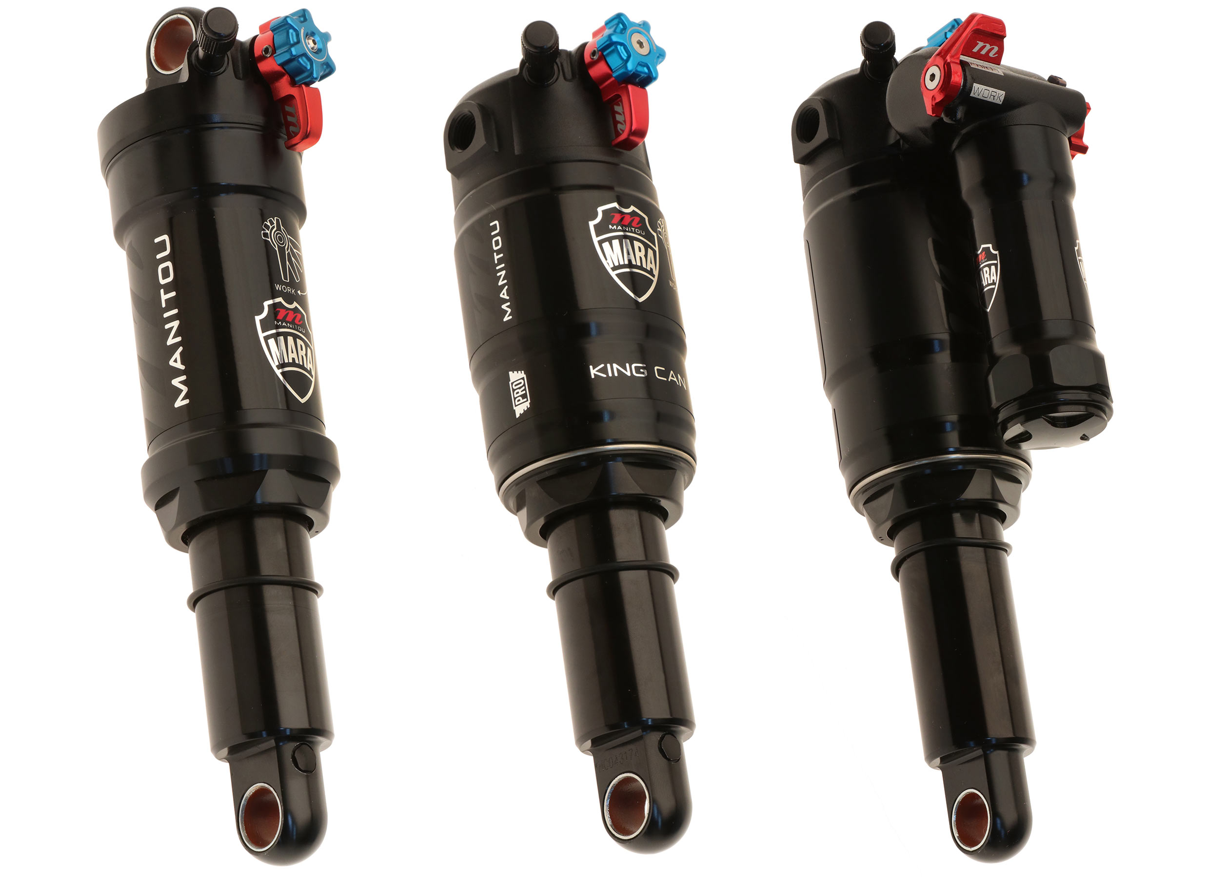 manitou mara xc and trail air shocks for mountain bikes.