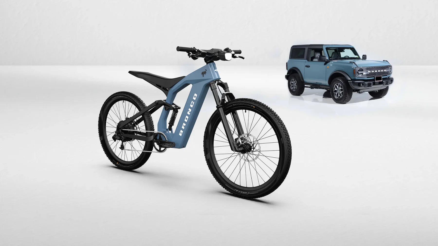 Ford Bronco and Mustang eBikes with Bronco