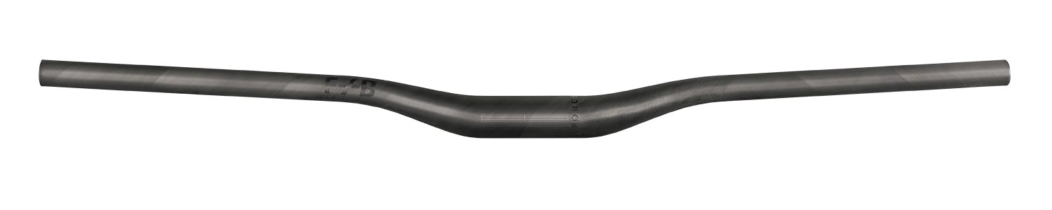 Forge and Bond 25 MTN vibration-damping FusionFiber carbon mountain bike handlebar, 800mm wide by 25mm rise