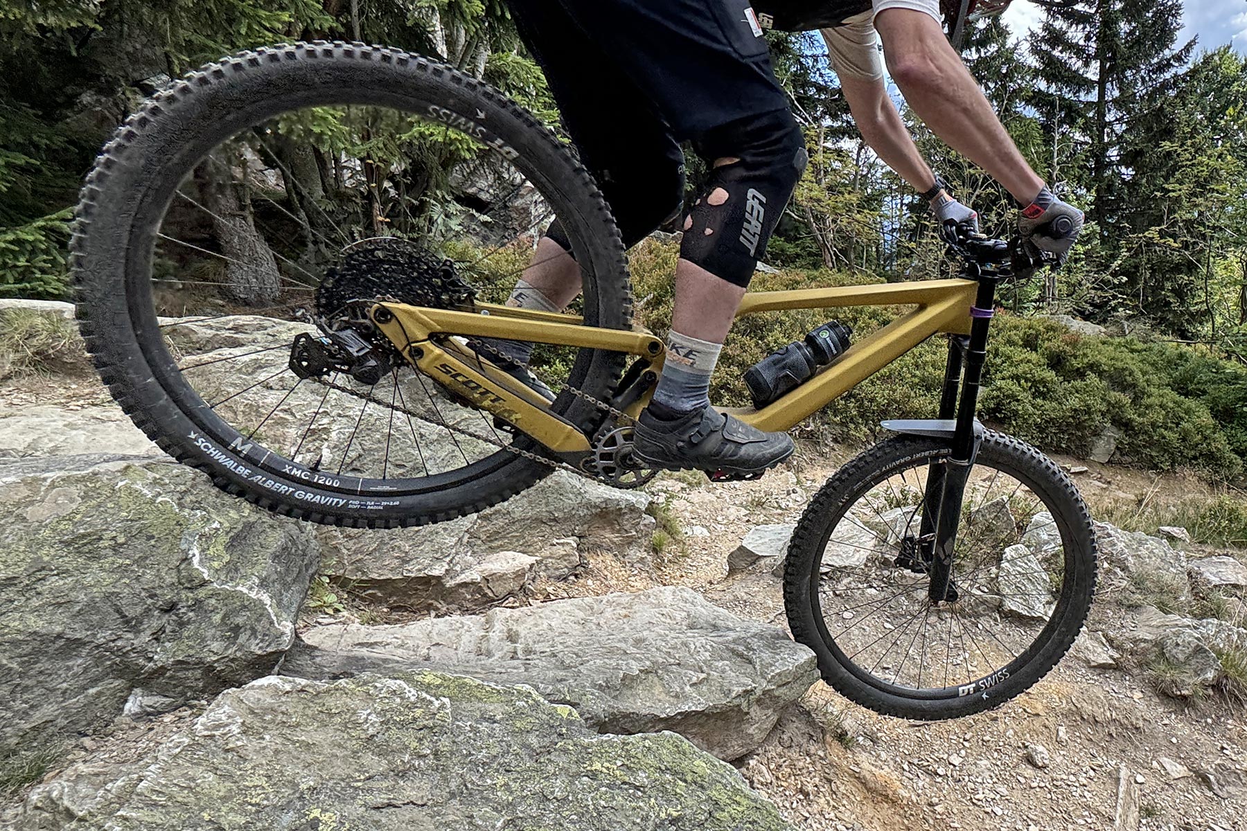 Schwalbe Albert Gravity Pro Radial enduro all-mountain bike tire review, Ransom rock riding grip