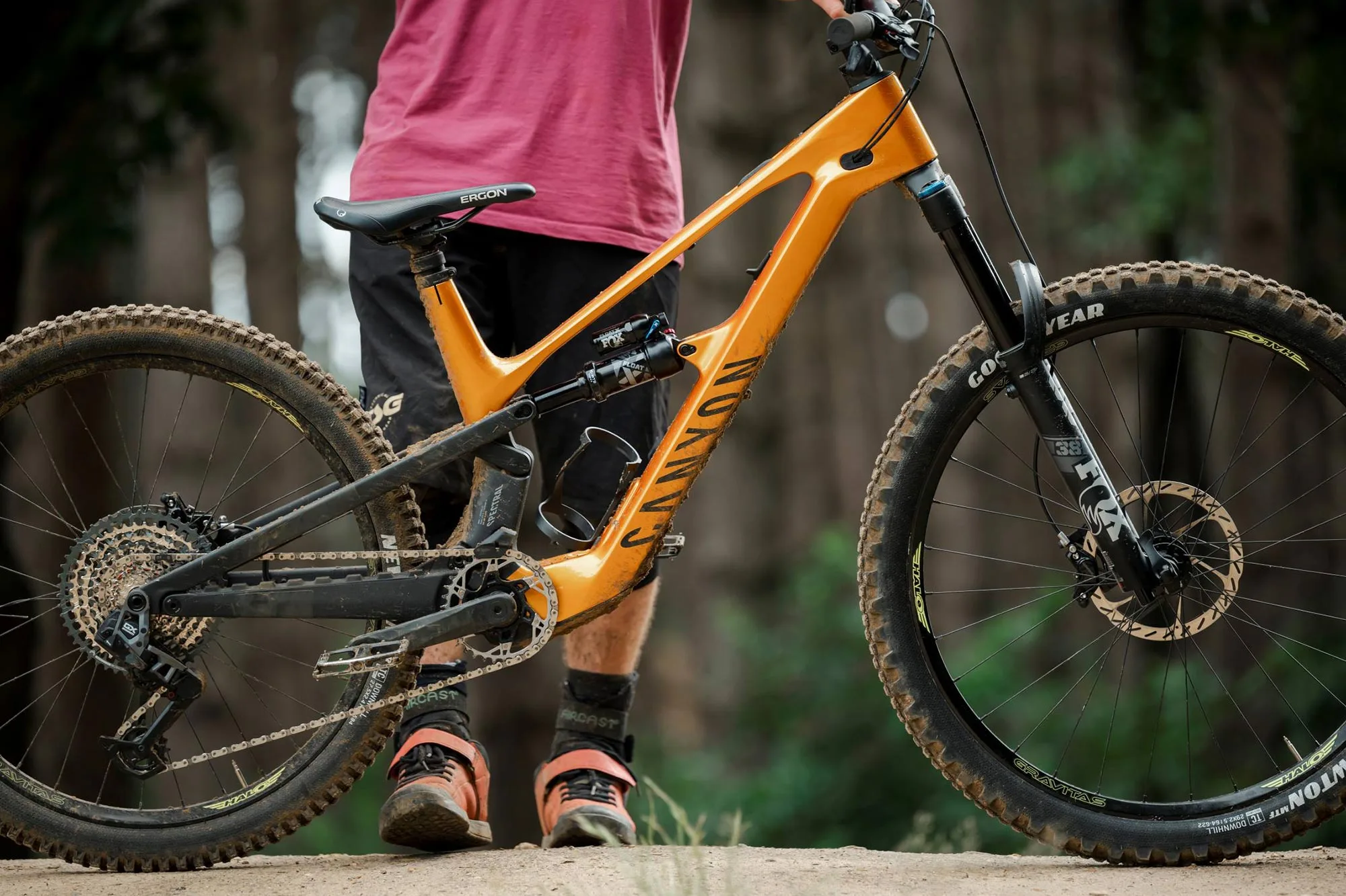 Canyon Spectral:ONfly lightweight all-mountain trail eMTB ebike powered by TQ, up close