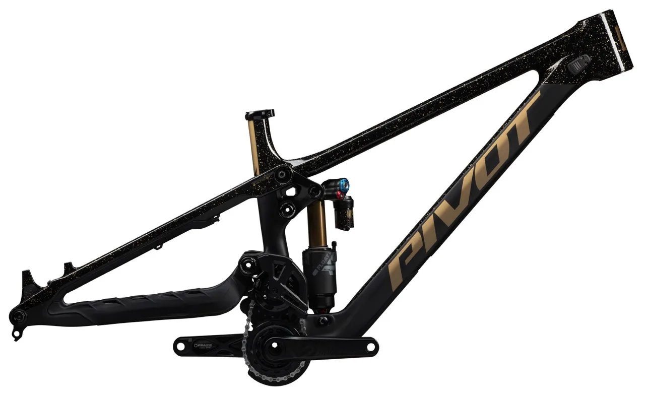 Pivot Phoenix downhill bike detail studio shot