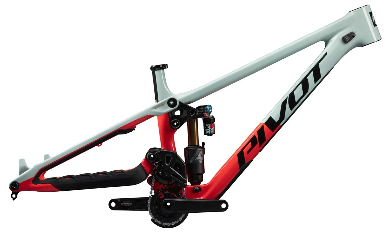 Pivot Phoenix downhill bike detail studio shot