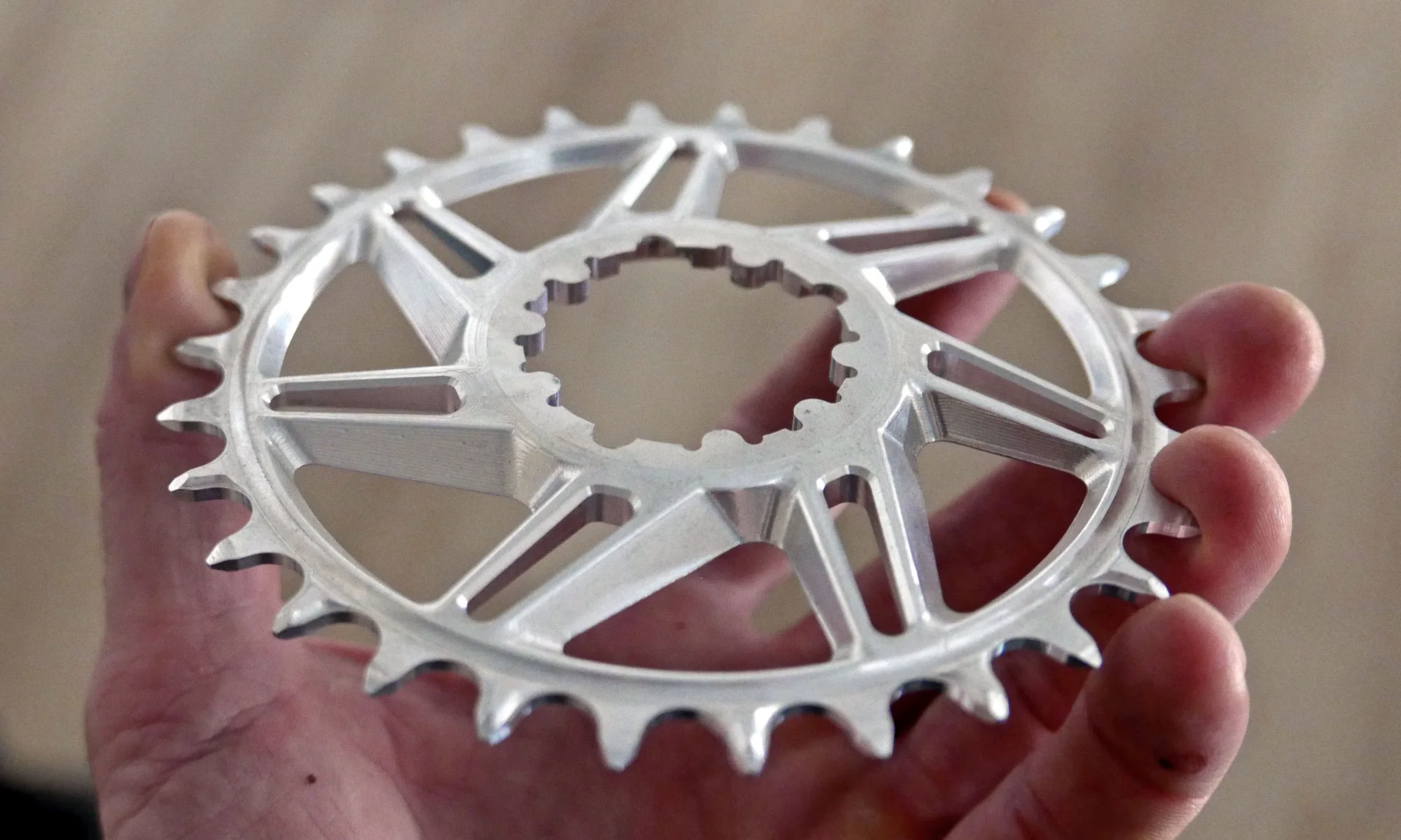 ActoFive Factory Tour: CNC-machined aluminum mountain bikes made-in-Germany, chainring