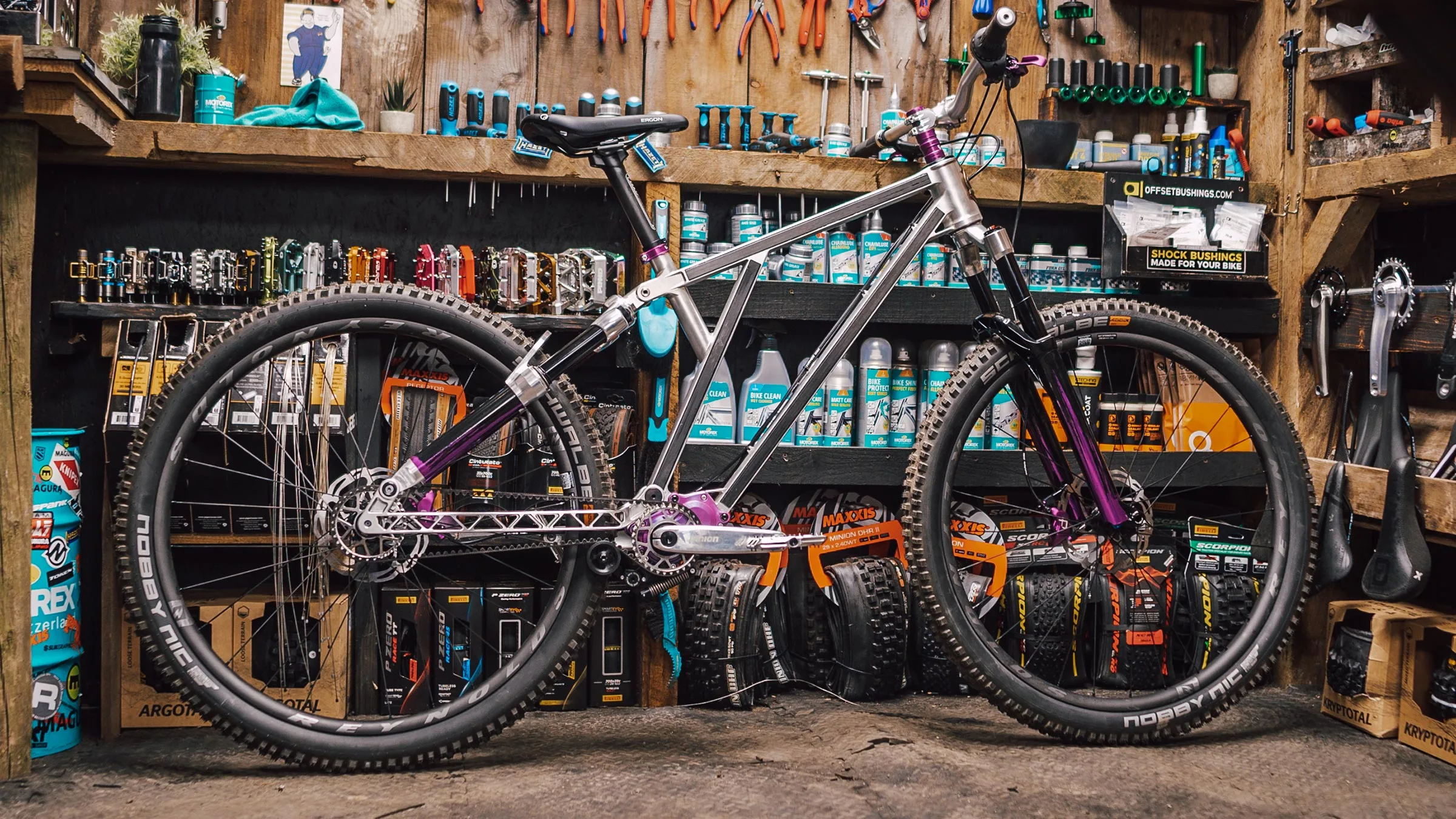 Manitou FS II Future MTB concept project bike prototype built by Gamux