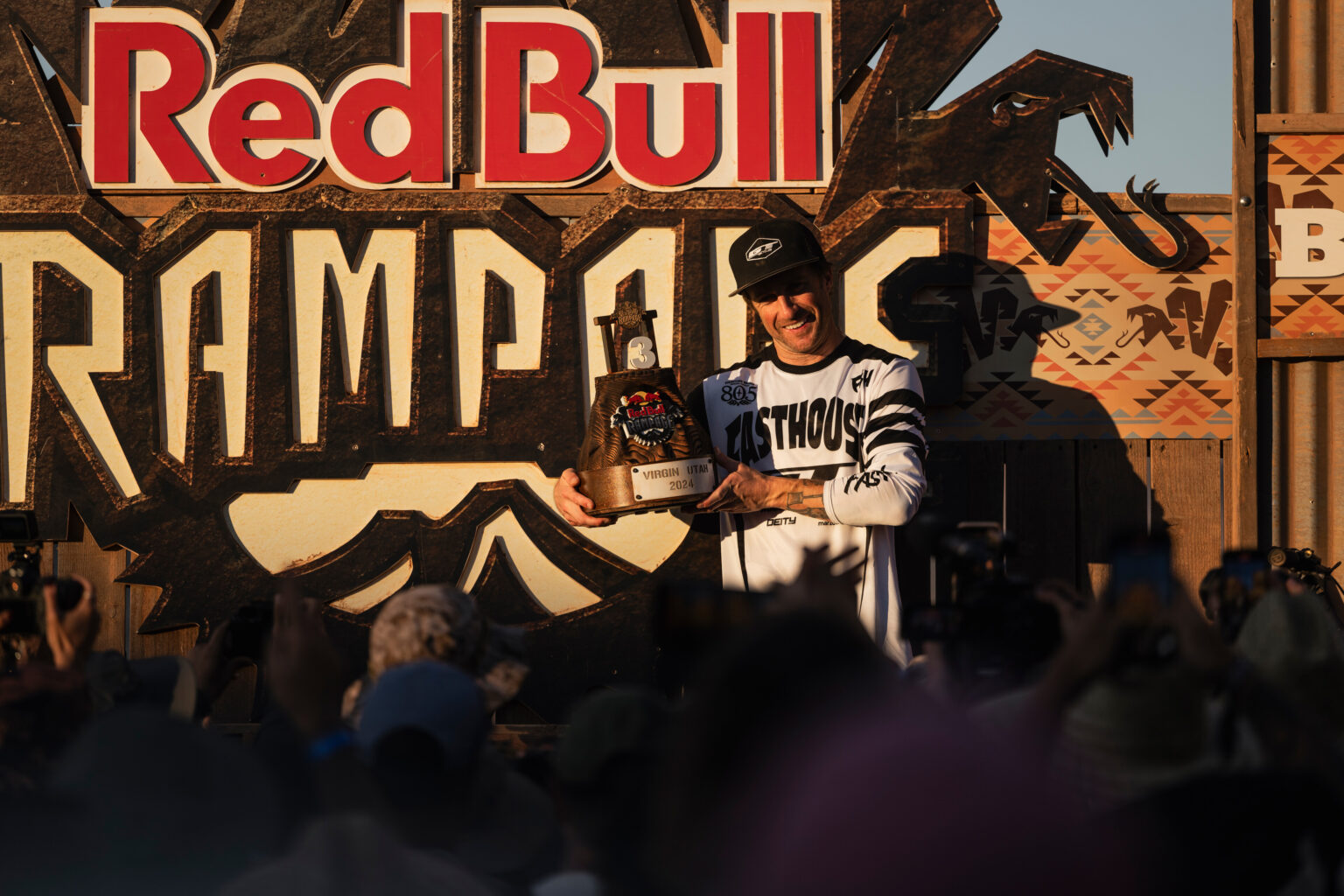Tyler McCaul seen at Red Bull Rampage in Virgin, Utah, USA on 12 October, 2024. // Bartek Wolinski / Red Bull Content Pool // SI202410130074 // Usage for editorial use only //