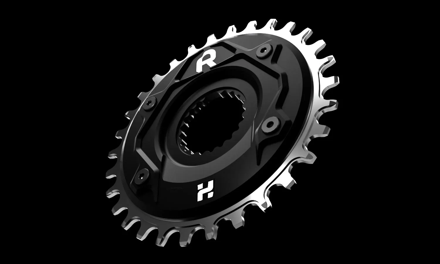 Rimpact Chain Damper inside direct mount mountain bike chainring