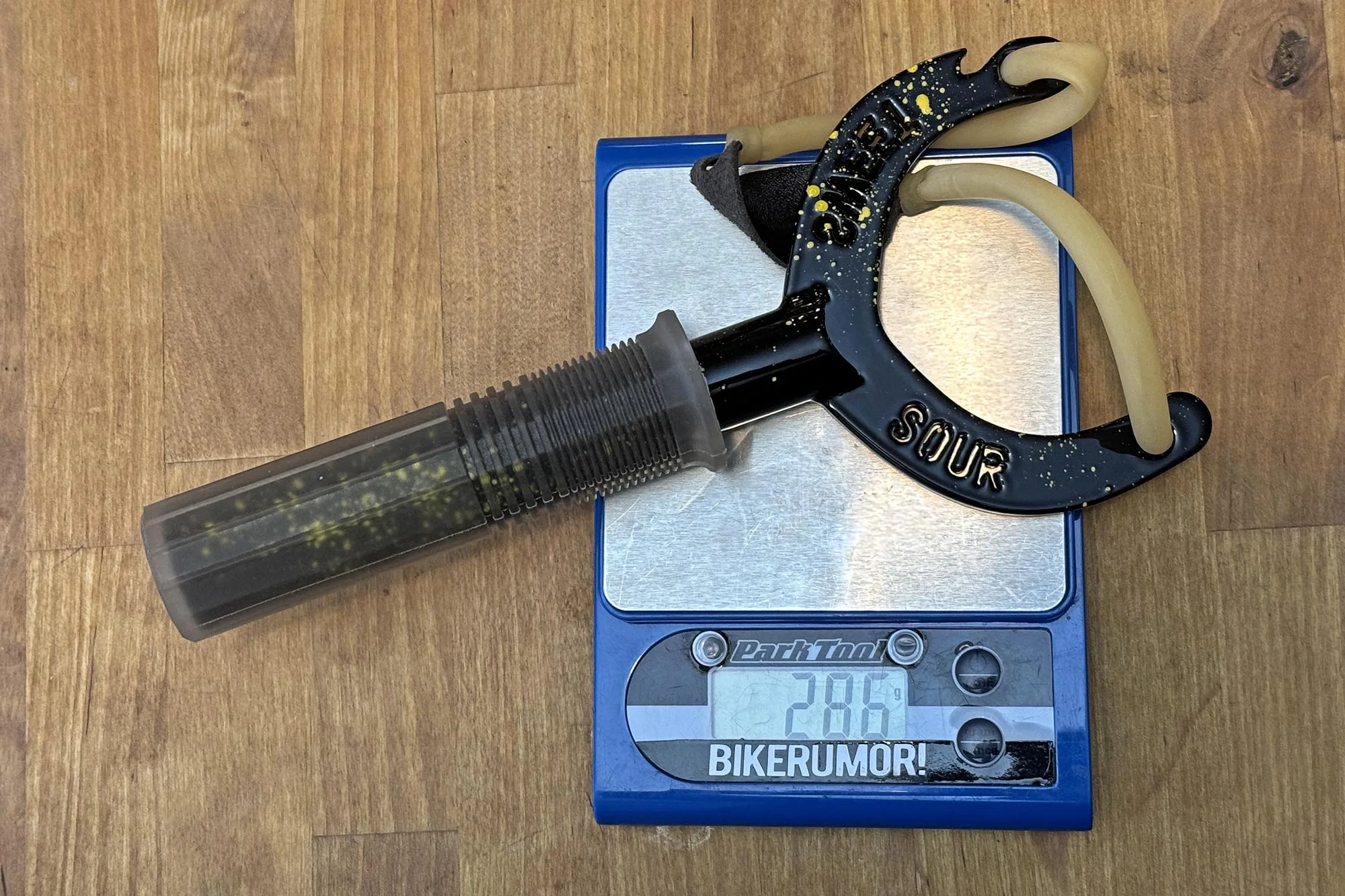 Sour Bicycles limited edition steel Sweet 'n Sour Slingshot, 286g actual weight