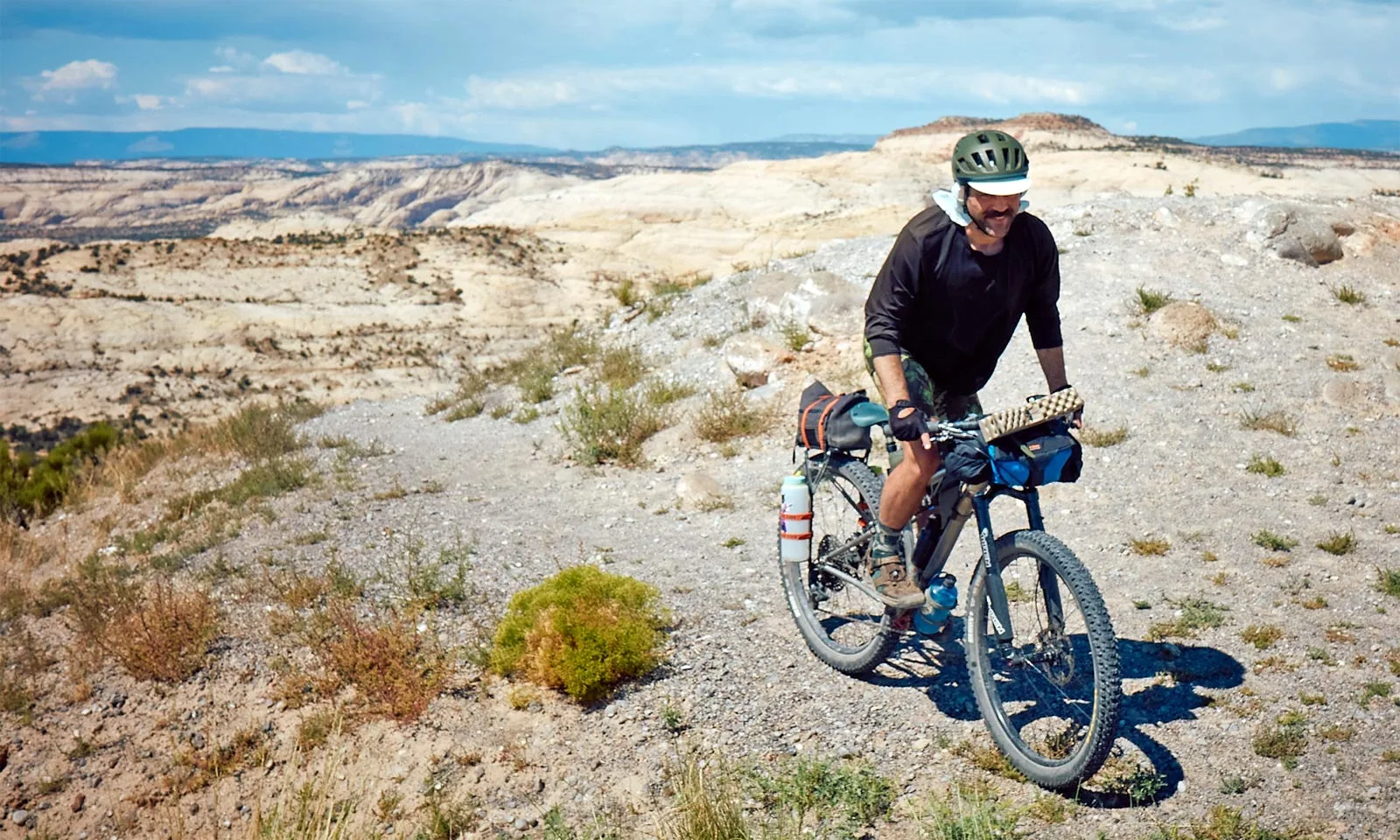 Loam & Gravel Society Experimental Bikepacking Team, founded and supported by Old Man Mountain & Silca, Aquarius Trail on a mountain bike