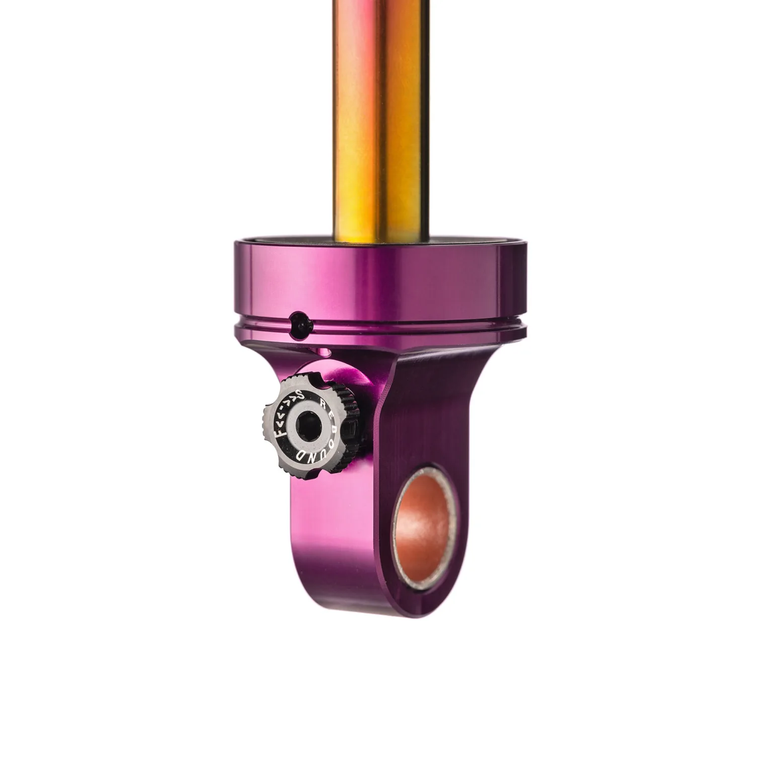 Fast Suspension Fenix 2.0 high-performance enduro mountain bike coil shock, Low-speed rebound adjustment