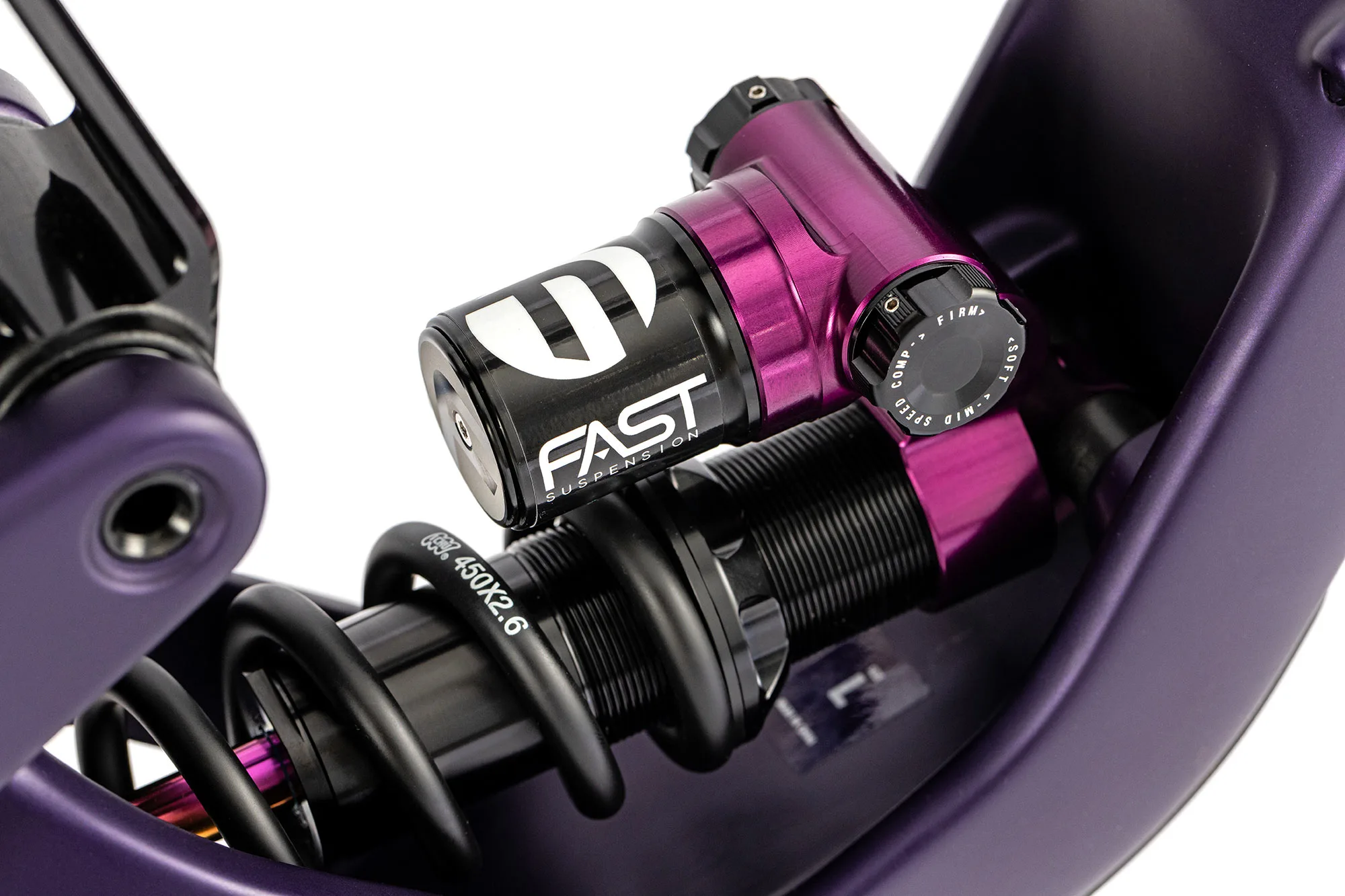 Fast Suspension Fenix 2.0 high-performance enduro mountain bike coil shock, mid-speed compression adjustment