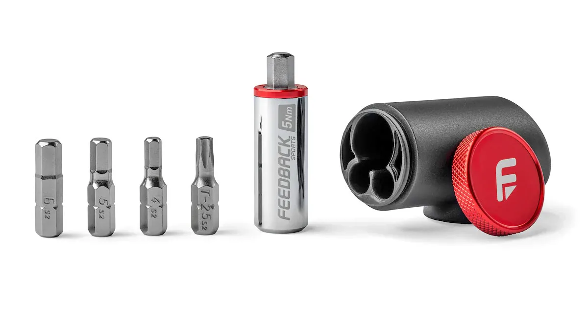 Feedback Reflex Fixed Torque Bit Driver compact affordable mini toolkit, includes 4 1/4" bits and 5Nm preset torque tube extension