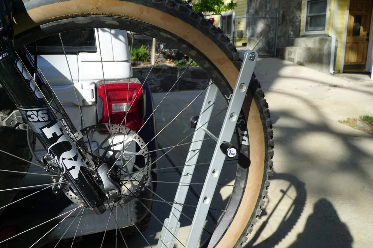 Ron's Editor's Choice Awards 1UP USA Super Duty Hitch Rack wheel lock2 2