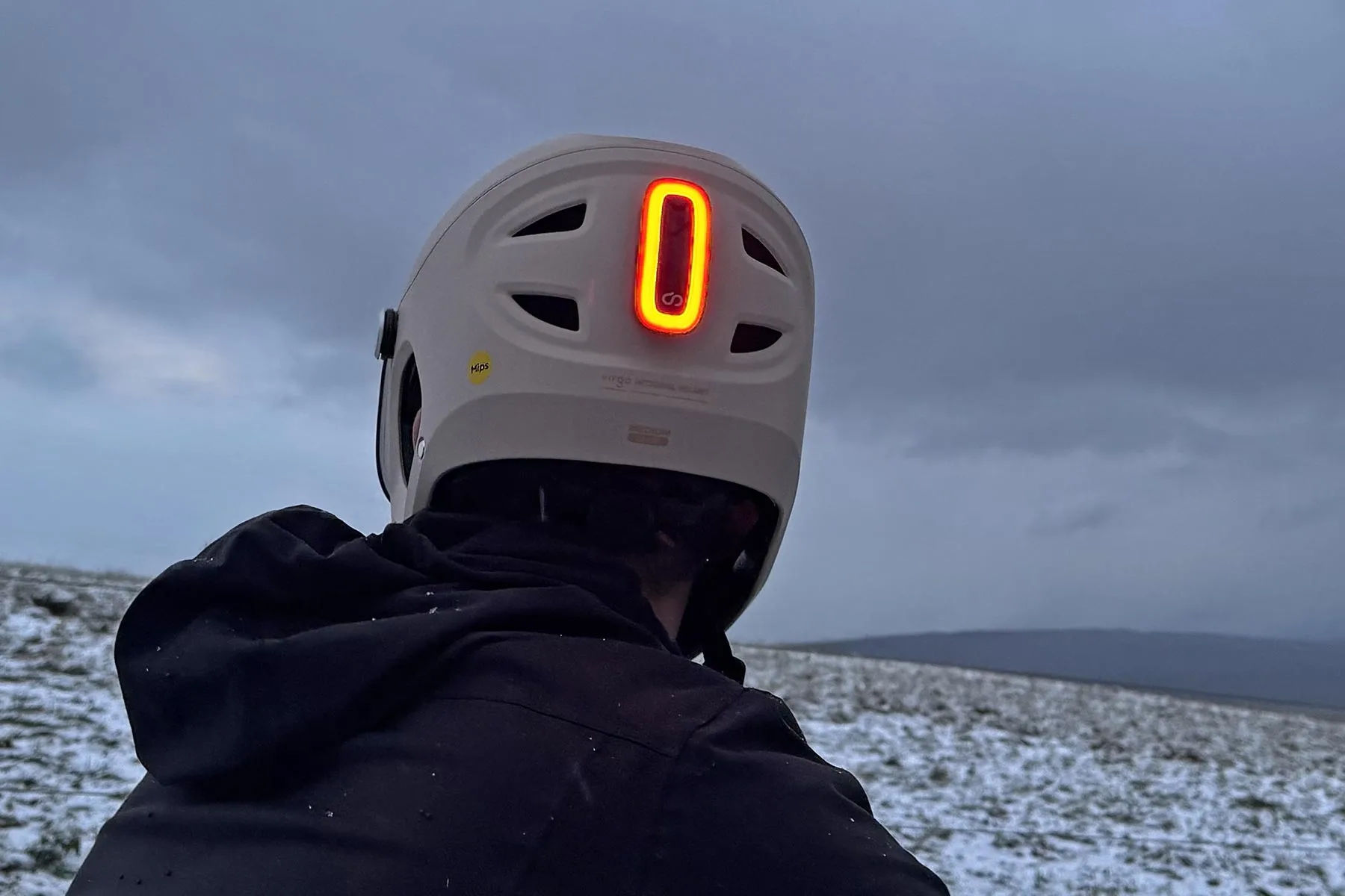 The Beam Virgo Integral MIPS full-face commuter ebike helmet review, snap on taillight