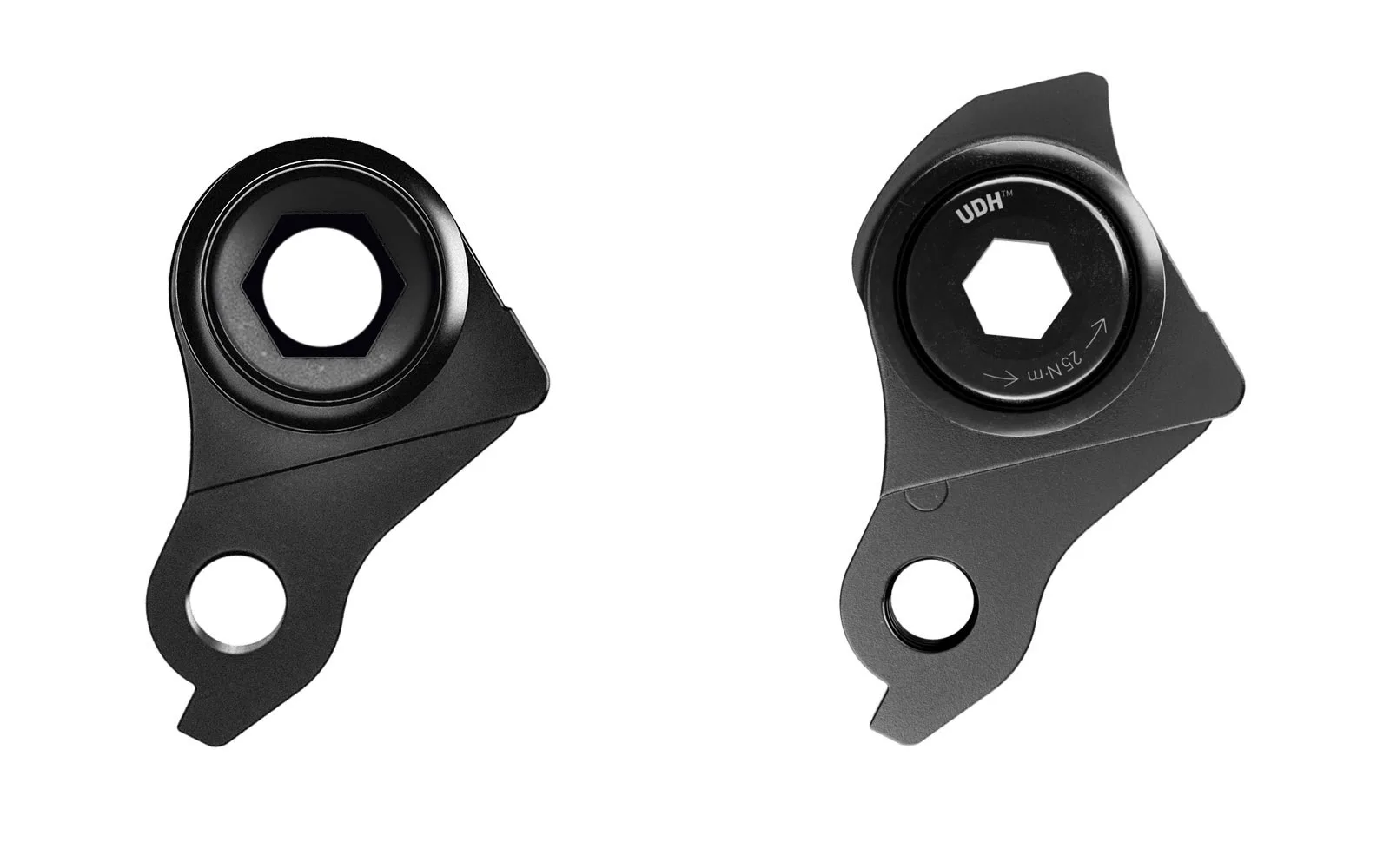 Sour NOT-UDH almost universal derailleur hanger Transmission direct mount compatibility for steel bikes, comparison