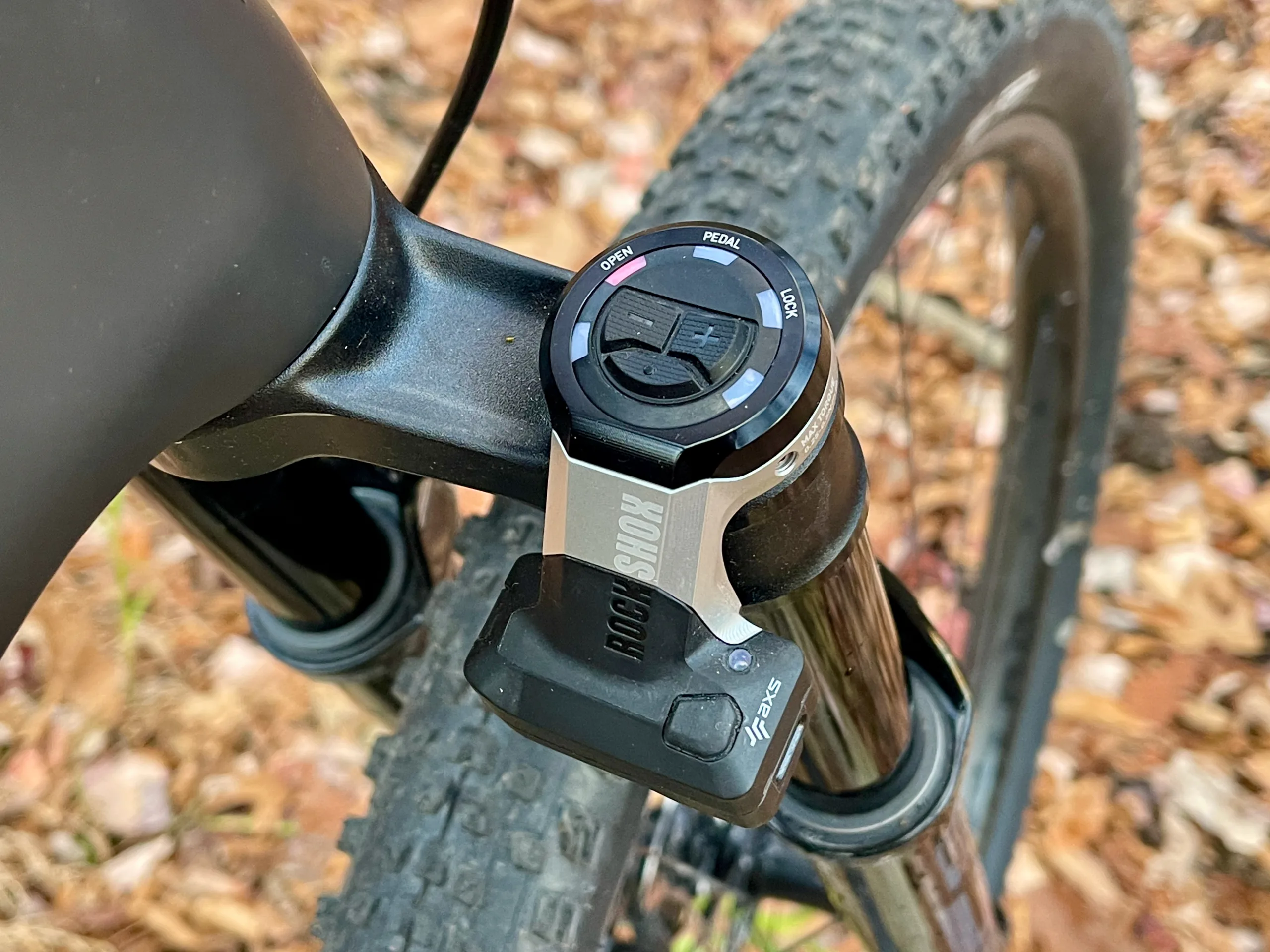 Pivot Mach 4 SL Flight Attendant Review fork close up