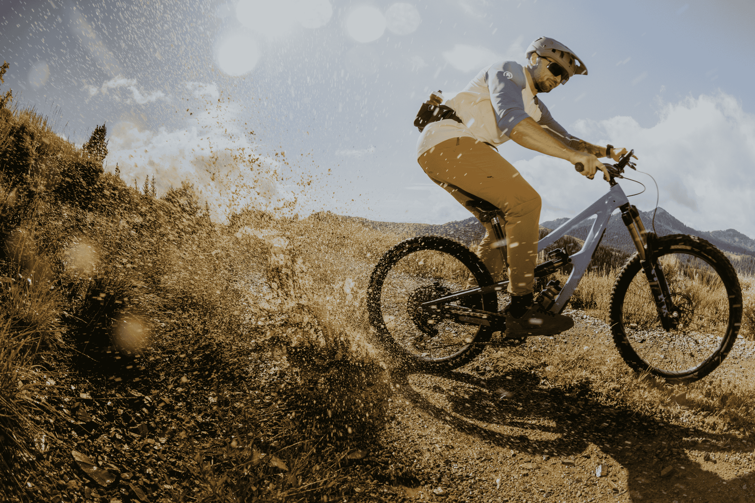 Biking with gear from Backcountry