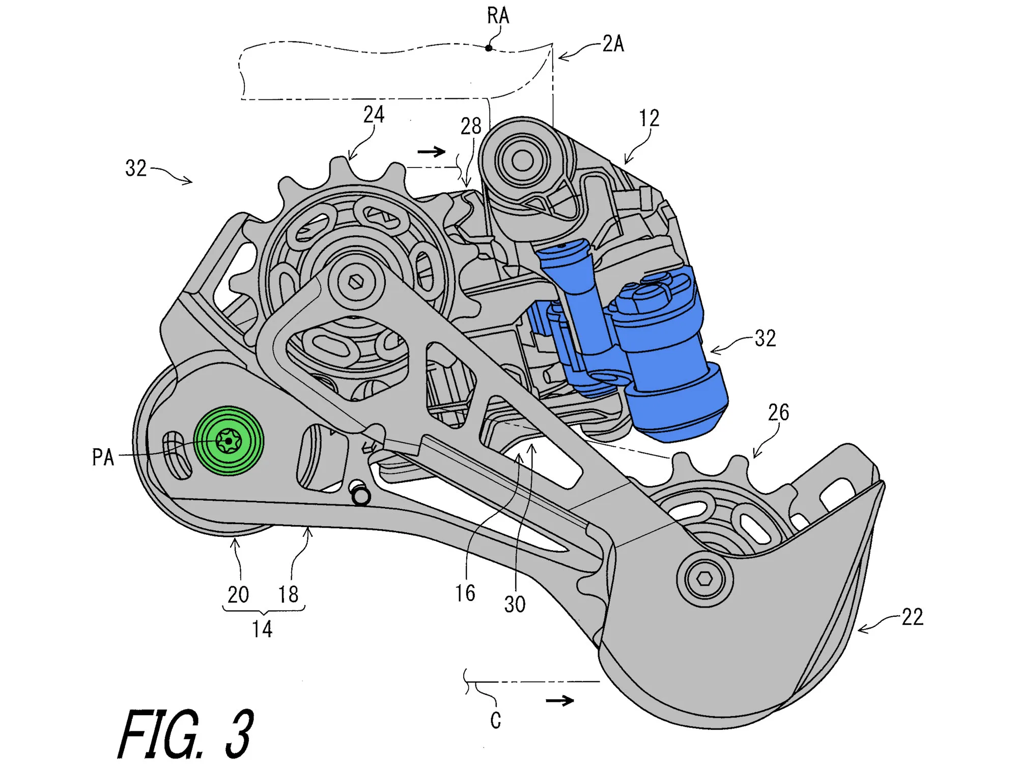 next-gen Shimnao XTR Di2 Patent Patrol, derailleur inside
