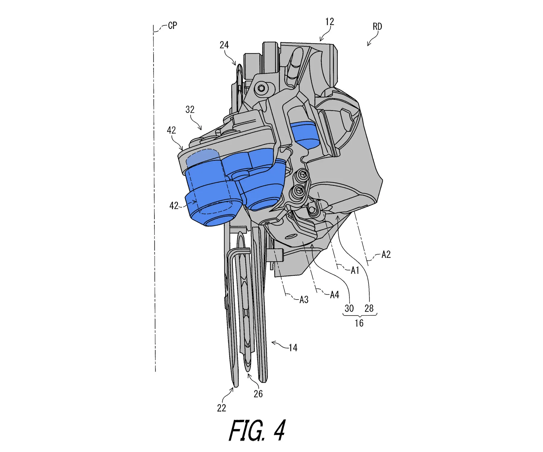 next-gen Shimnao XTR Di2 Patent Patrol, derailleur rear