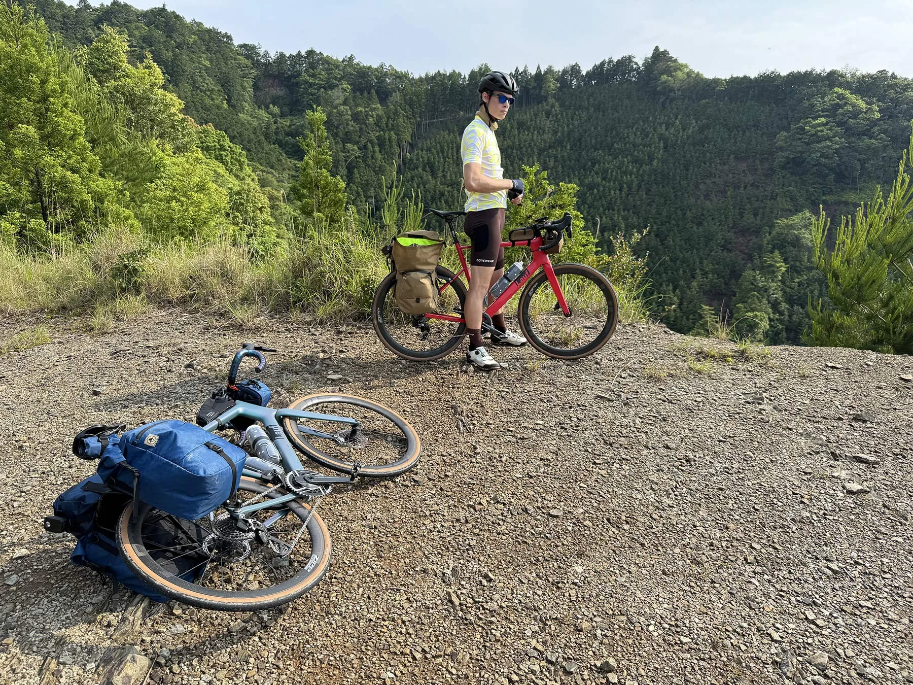 north st bikepacking bags on lauf road bikes.