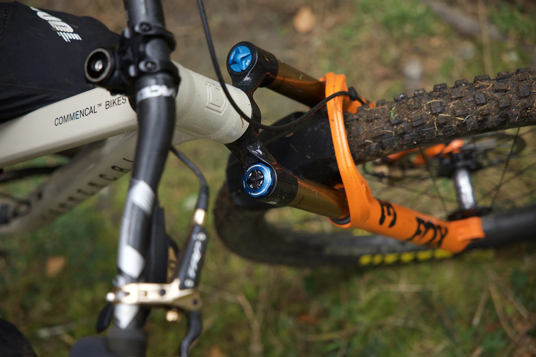 new 2026 fox 36 sl lightweight trail fork shown on a mountain bike.