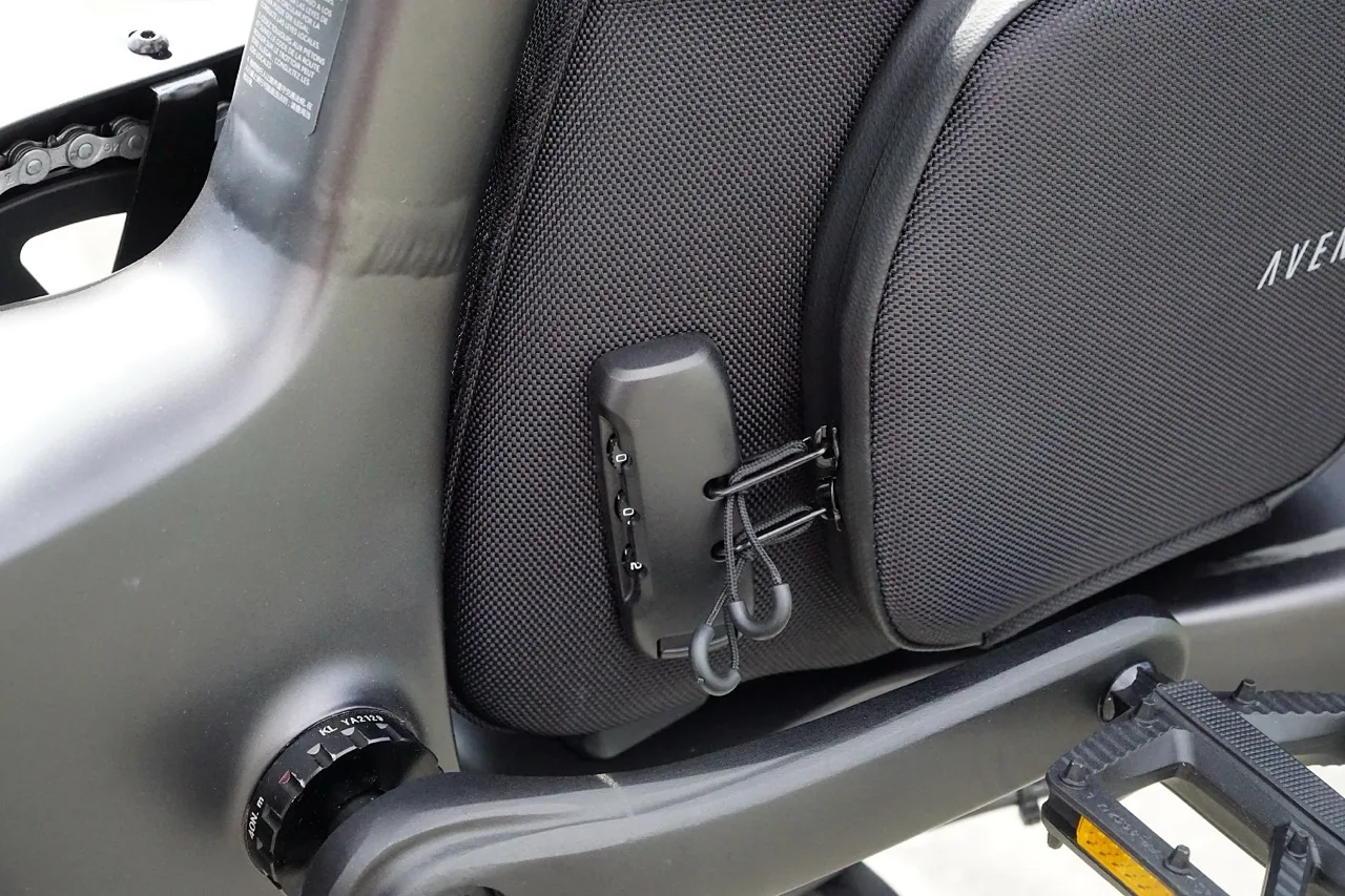 Aventon Abound LR Launch Review lockable frame bag