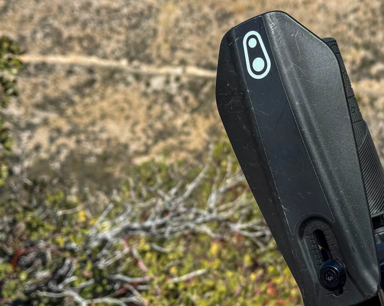 Crankbrothers Guardian hand guard with scratches