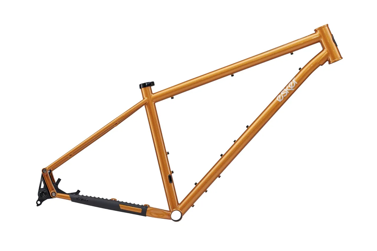 Esker Cycles Updates metal flake orange