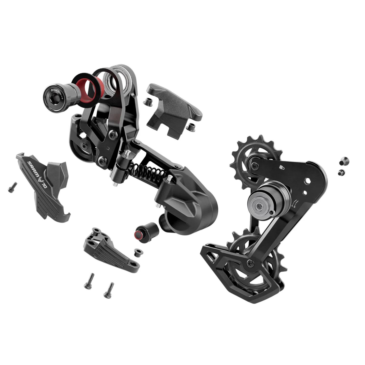 MY26 SRAM Eagle 90|70 Mechanical mountain bike T-type Transmission drivetrain, 70 exploded deraiolleur
