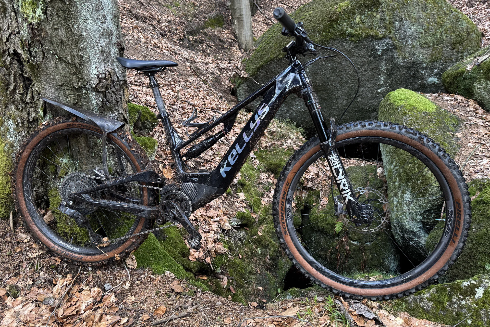 Ass Savers Win Wing MTB fender Review: lightweight, affordable strap-on rear mountain bike tire mud guard protection, Kellys eMTB