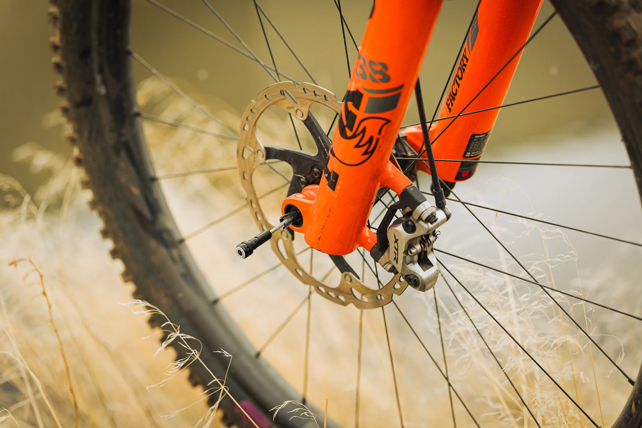 Robert Axle plug orange fork