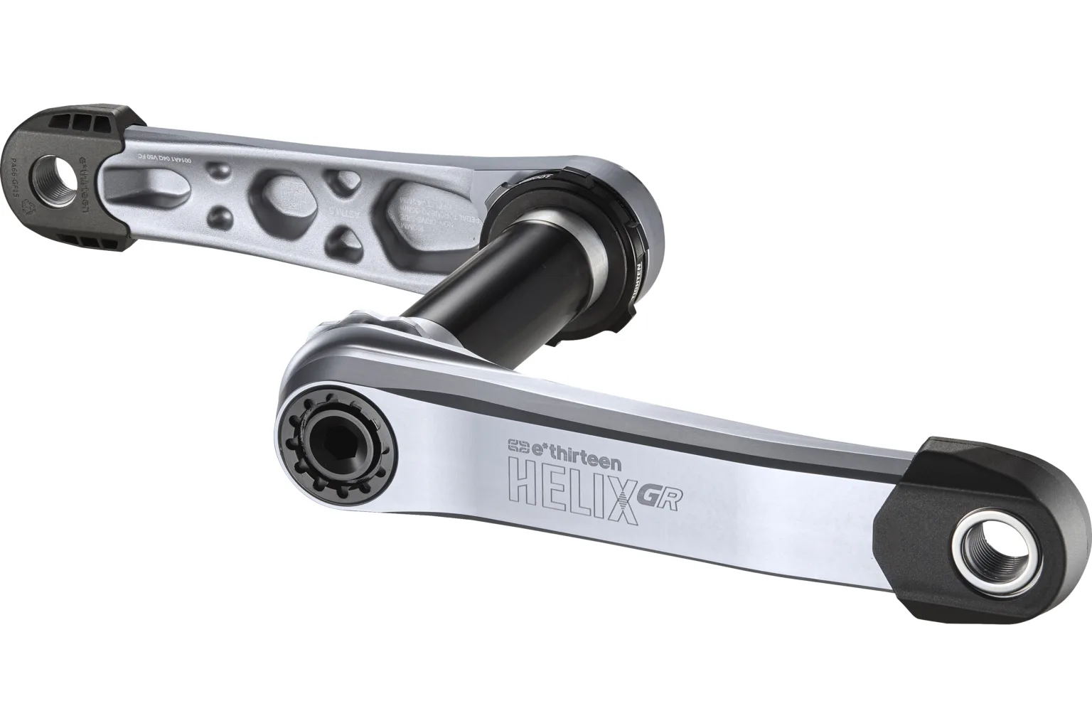 e*thirteen helix race GR crankset silver