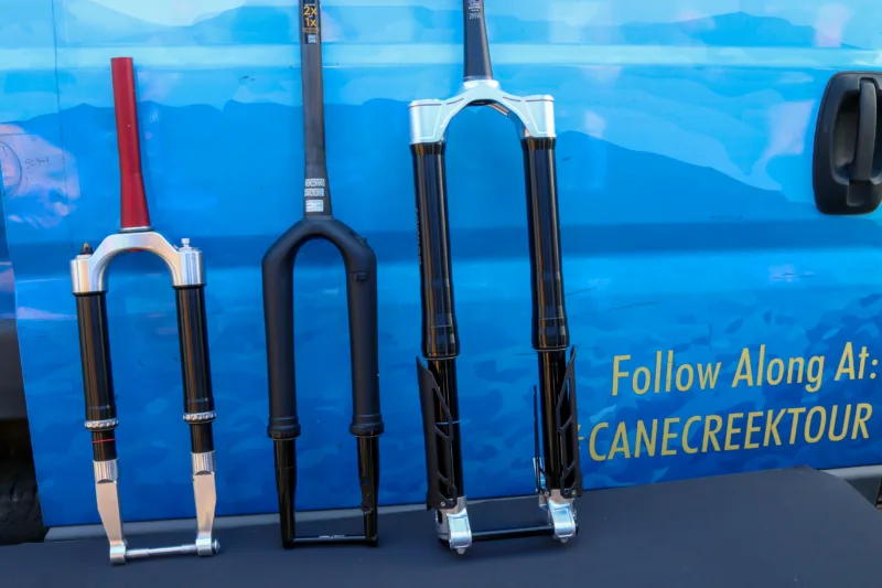 Prototype Cane Creek MTB Inverted Suspension Fork Joins the Party at Sea Otter