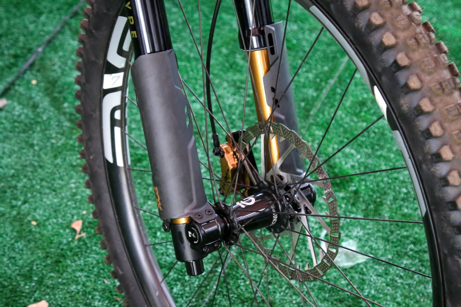Fox RAD inverted suspension fork prototype spyshot sea otter
