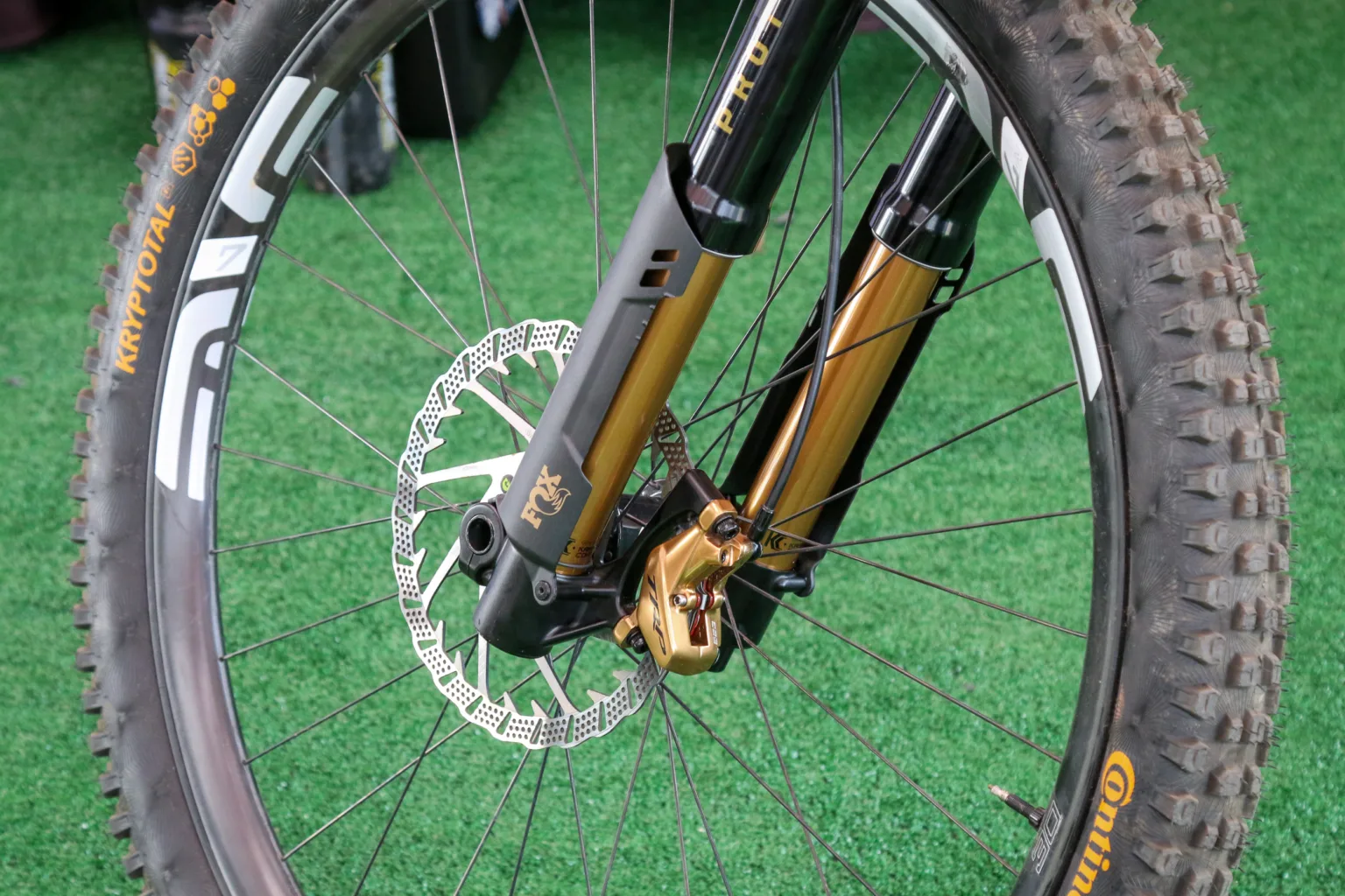 Fox RAD inverted suspension fork prototype spyshot sea otter