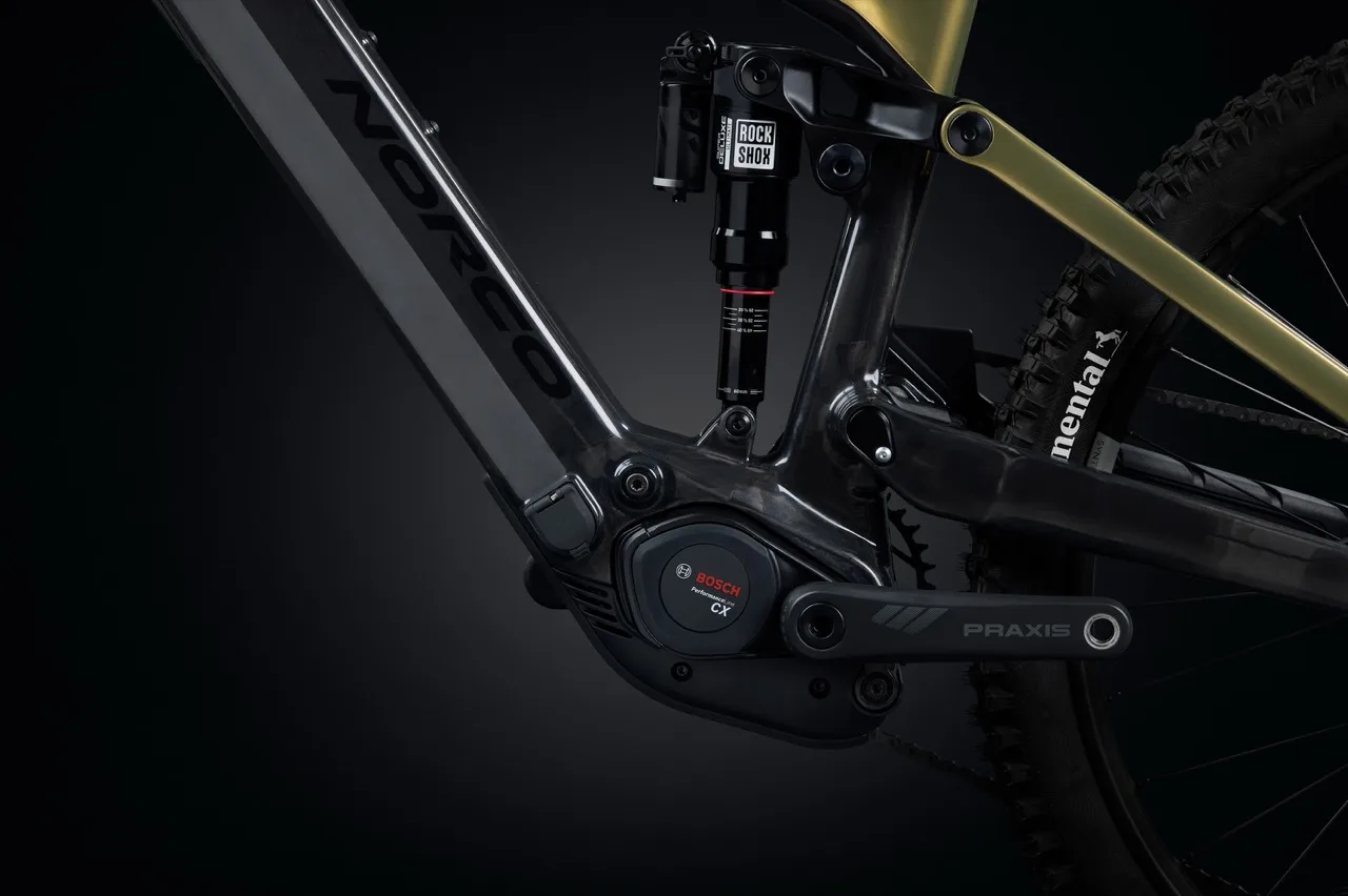 Norco's New Sight VLT CX eMTB motor closeup