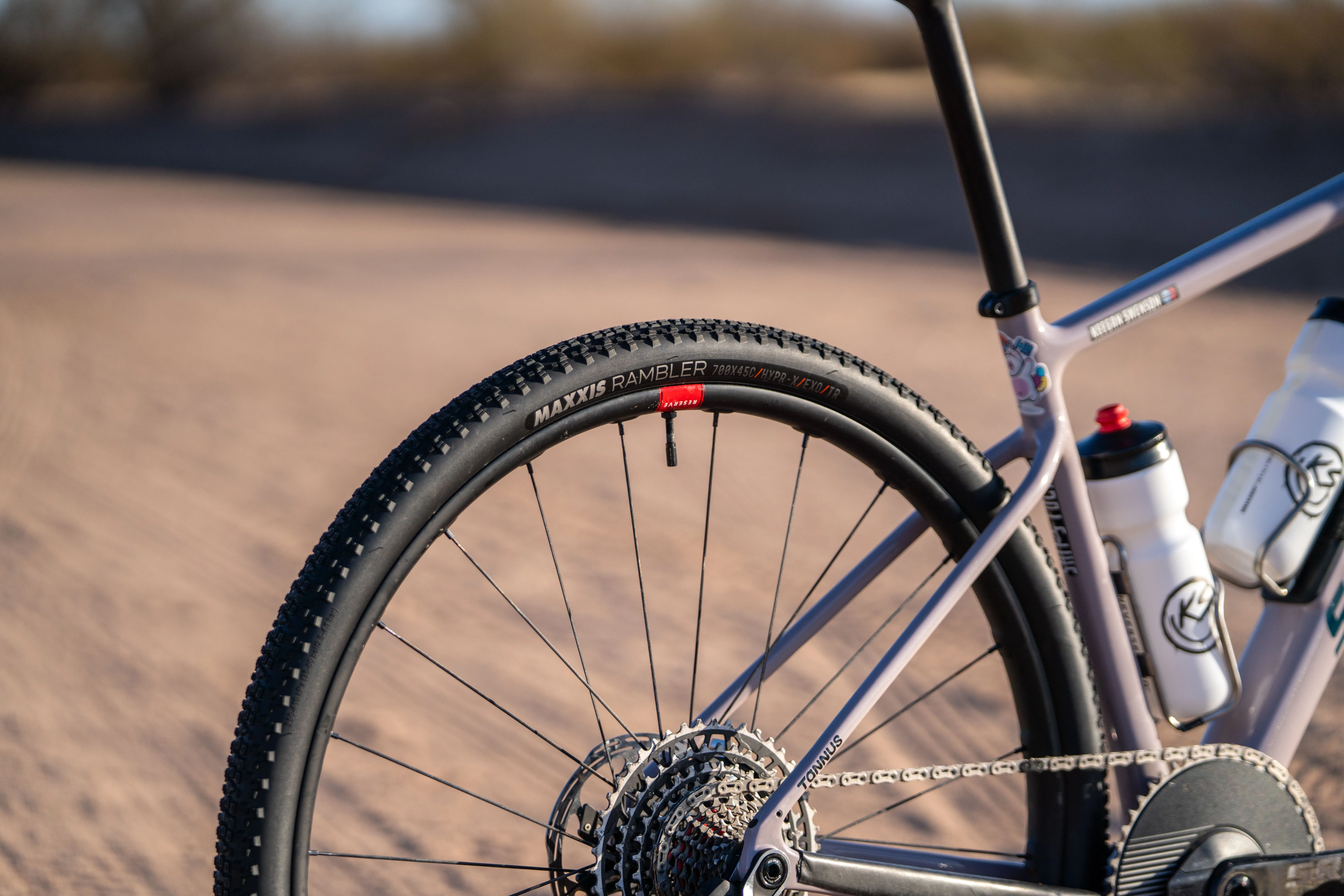 Rambler rear tire on Keegan Swenson's Stigmata